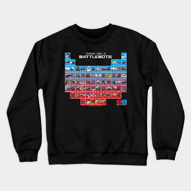 Battlebots Periodic Table Of Battlebots Crewneck Sweatshirt by jasper-cambridge